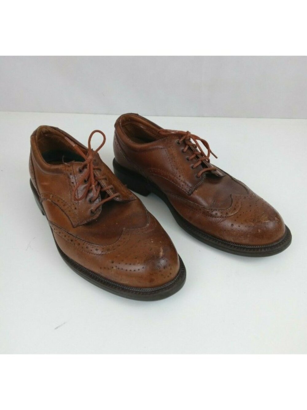 FRYE David Brown Leather Cap Toe Oxford Shoes Size 8M
